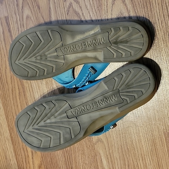 Minnetonka Silverthorne Sandals Turquoise, 10 - Picture 10 of 11